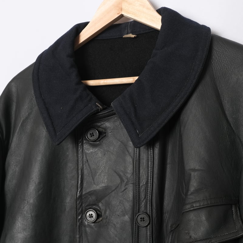 40-50s France Vintage Le Kléber Leather Jacket