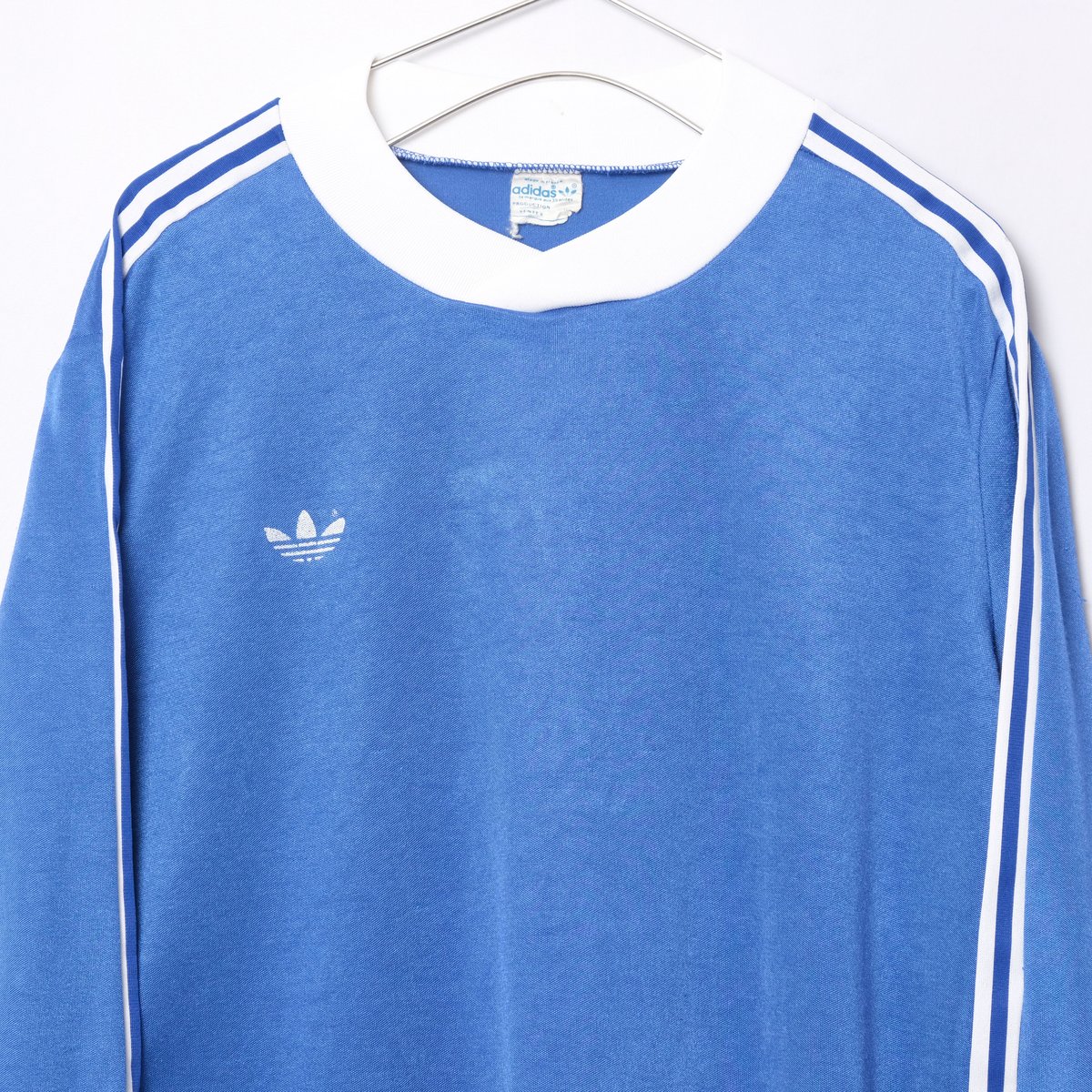 70-80s Vintage adidas Ventex Game Shirt Blue(Ma