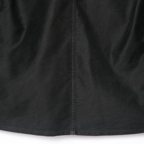 40-50s  France Vintage Le Mont St Vincent Black Moleskin Jacket 4 Buttons