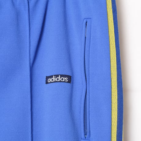 70s Vintage adidas Ventex Track Suits Yellow × Blue (Made in France) 174