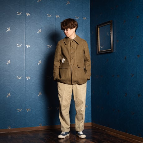 French Army M35 Motorcycle Short Jacket (Linen) With Liner Dead Stock