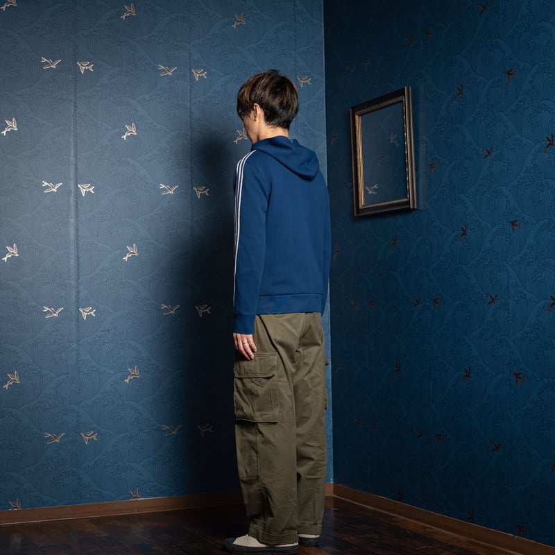 70s Vintage adidas Ventex Hoodie Navy (Made in