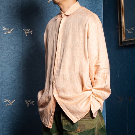 70s LAMBS for Harrods Linen Shirt (Made in England)