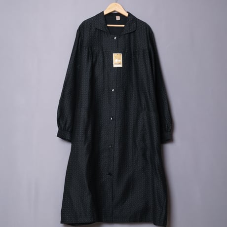 50-60s  French Vintage Cotton  Work Dress Dead Stock 2