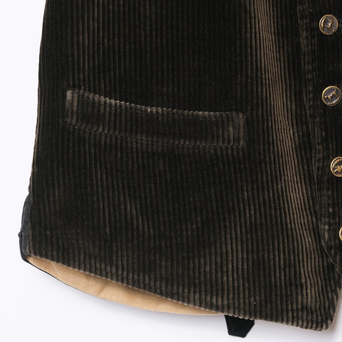 30-40s France Vintage Corduroy Hunting Vest | U 30-40s France Vintage Corduroy Hunting Vest | U
