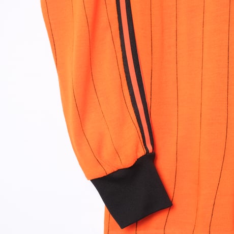 70-80s Vintage adidas Ventex Game Shirt Orange × Black