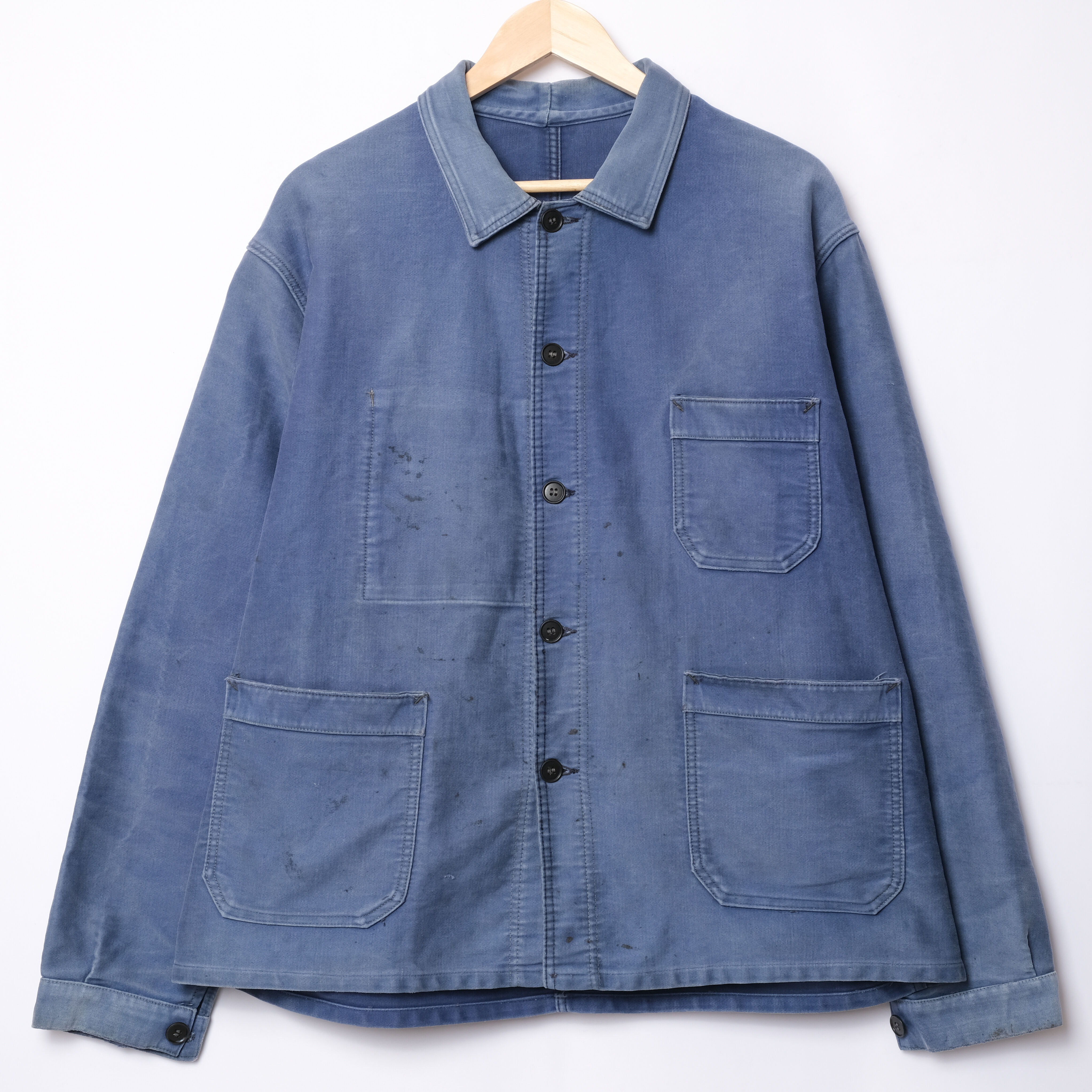 50s〜60sフレンチブルーモールスキンジャケットvulcain original