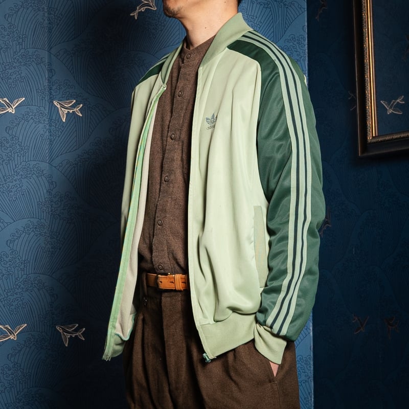 70s Vintage adidas Ventex ATP Moss Green×Smoky