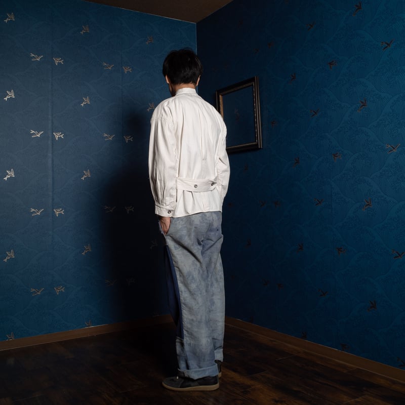 30s French Army Cotton HBT Bourgeron Jacket |