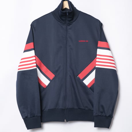 70-80s Vintage adidas Track Jacket Navy × Red (Made in France)