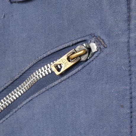 40s-50s France Vintage Adolphe Lafont  Blue Moleskin French Work Overalls  1