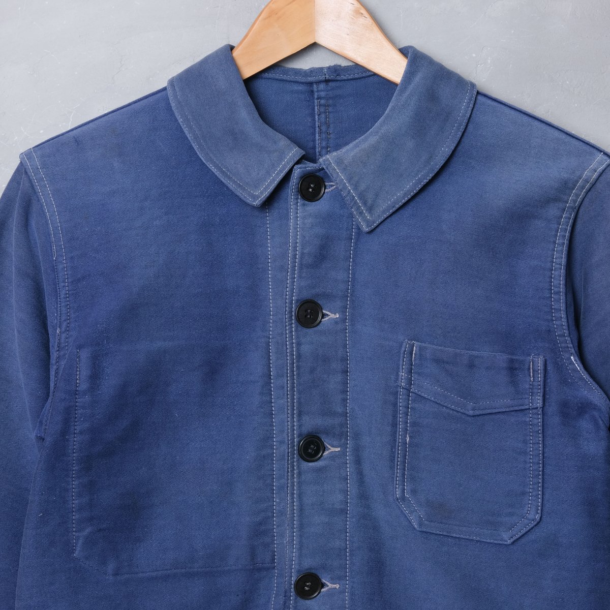 40-50s ELDUR Blue Moleskin Jacket | Ugla パンと古着と本