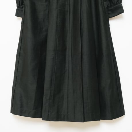 40-50s  Light Black Moleskin Work Dress Dead Stock