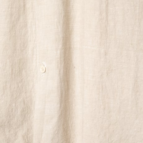 40-50s France Vintage Cotton Linen Short Sleeve Shirt