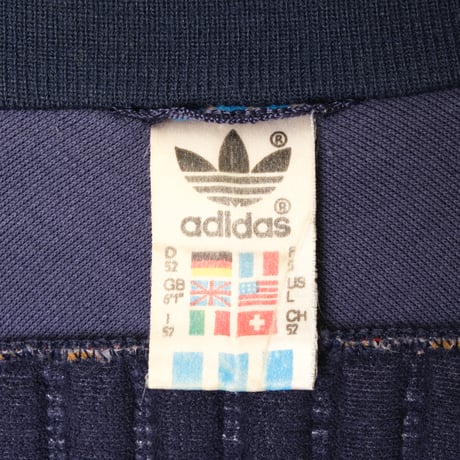 70-80s Vintage adidas Track Jacket Grey × Navy (Made in West Germany)