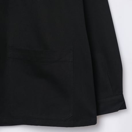 60s France Vintage Black HBT Work Jacket Dead Stock