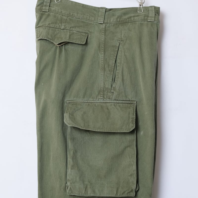 m47 後期　フランス軍　サイズ35 フランス軍タイプ M47 M-47 カーゴパンツ 復刻版 後期型 HBT