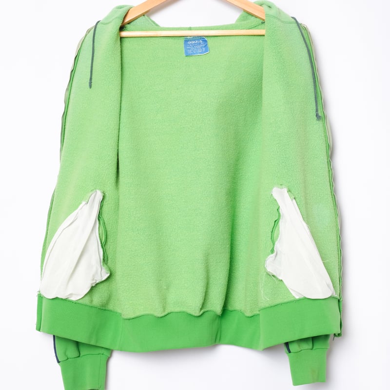 70s Vintage adidas Ventex Hoodie Light Green (M