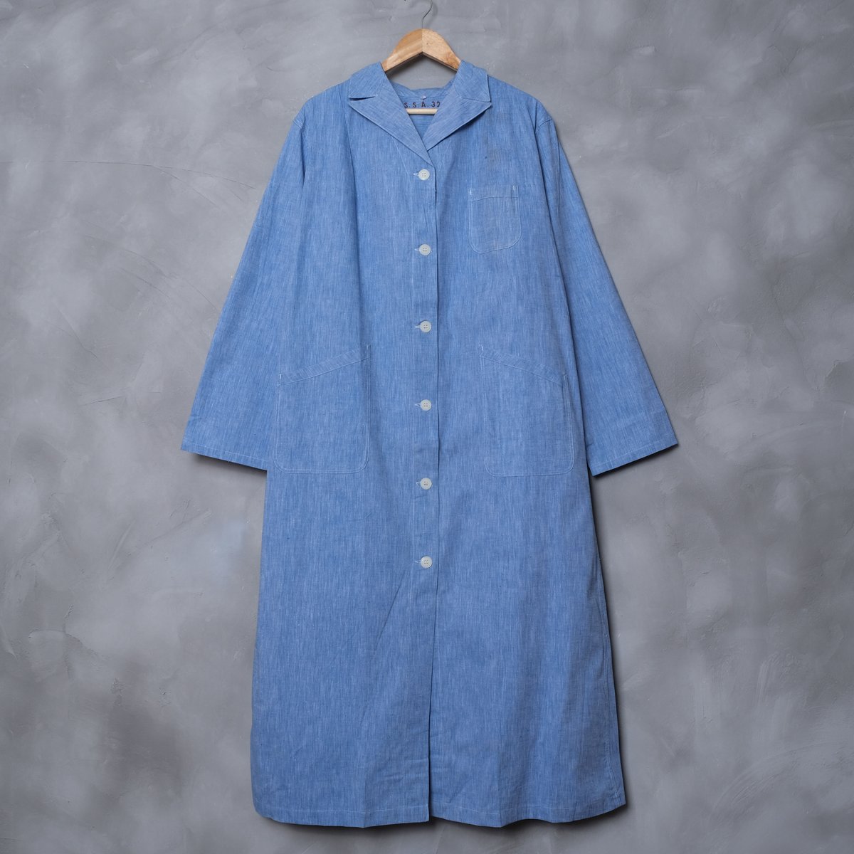 40s-50s French Army S.S.A. 32 Hospital Coat Dea