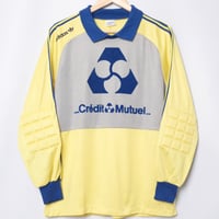 80s Vintage adidas Ventex Gole Keeper Game Shirt Crédit Mutuel (Made in France)