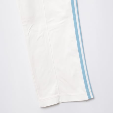 70-80s Vintage adidas Ventex Track Trousers White × Light Blue (Made in France)
