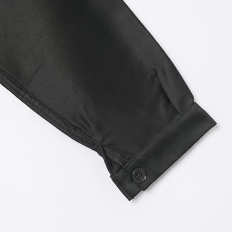 40-50s France Vintage Adolphe Lafont Black Moleskin Work Jacket Dead Stock