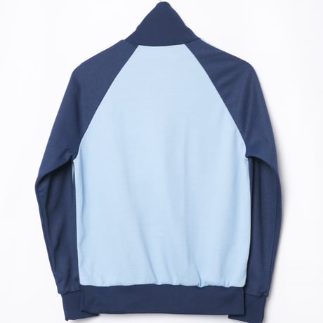 70-80s Vintage adidas Ventex Track Jacket Light Blue× Navy (Made in France) 174