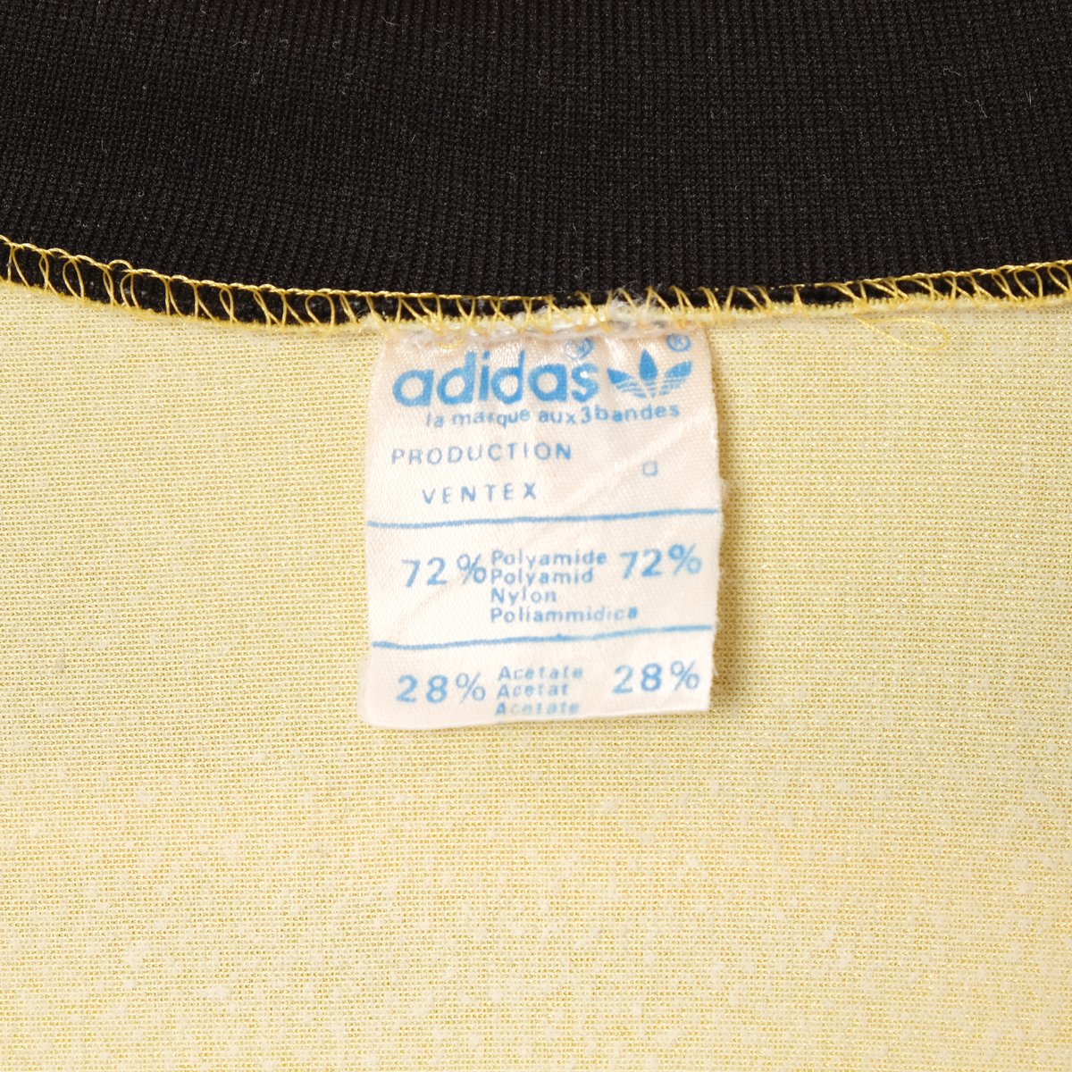 70-80s Vintage adidas Ventex Game Shirt Yellow