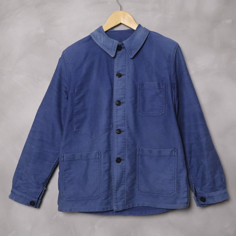 40-50s BEAU-FORT Blue Moleskin Jacket Used | Ug...