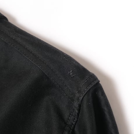 40-50s France Vintage Dubure & Deverchére Black Moleskin Jacket