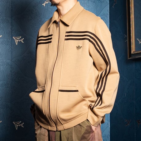 80s Vintage adidas Knit Jacket CLUB (Made in West Germany)