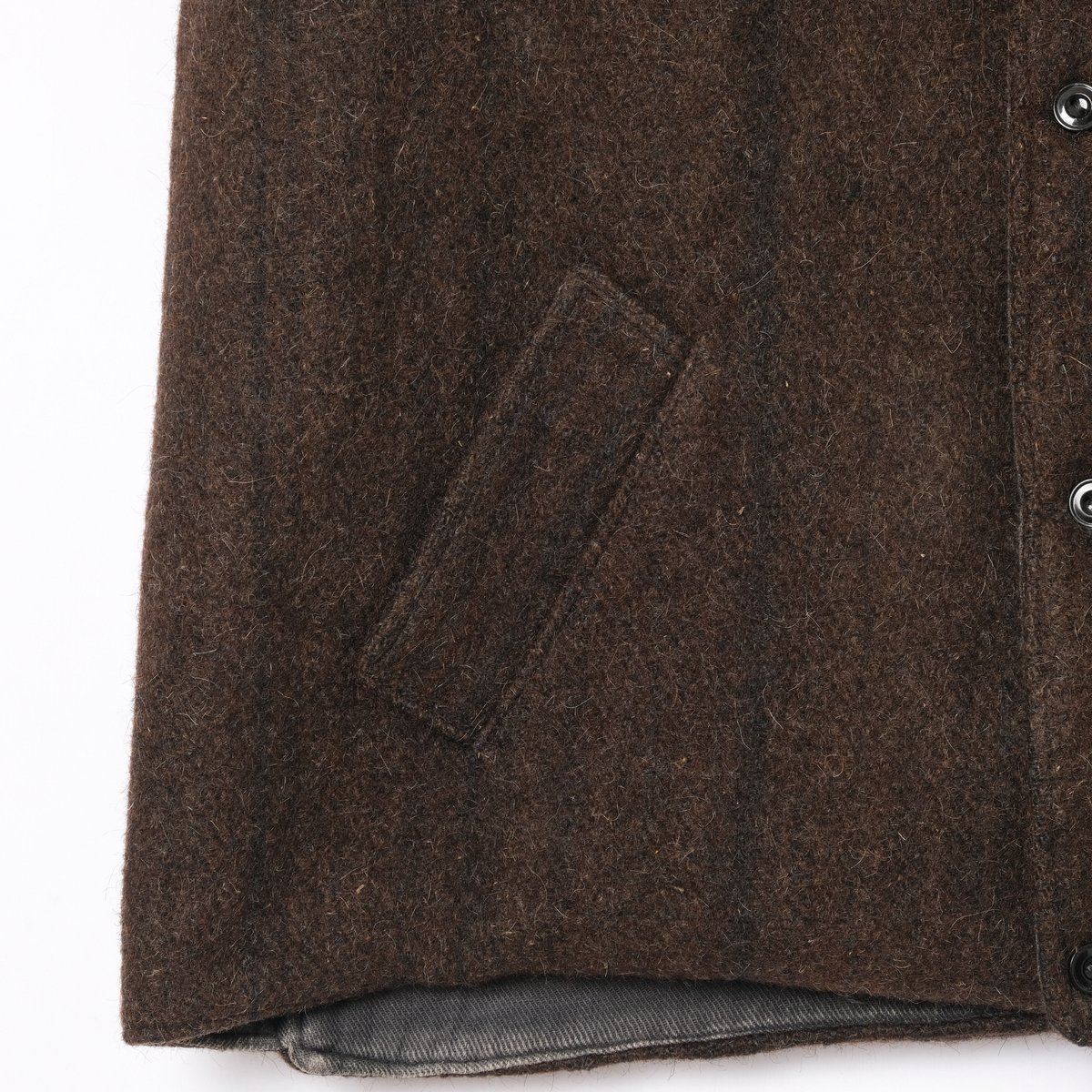 30's フランス ヴィンテージ ごま塩ストライプ ファーマーズベスト ジレ 30-40s France Vintage Farmers Gillet Dead Stock
