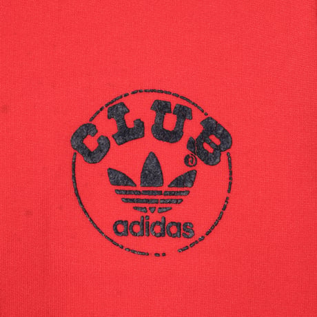 70s-80s Vintage Ventex CLUB adidas Hoodie Red (Made in France)