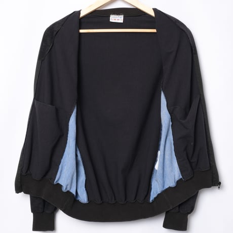 80s Vintage adidas Ventex Track Jacket Model Challenger Black × Blue（Made in France）