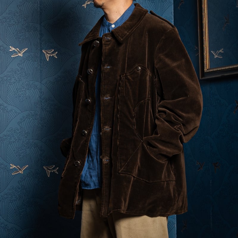 50-60s France Vintage Corsica Corduroy Hunting