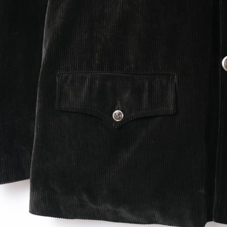40-50s French Vintage Le Sans Rival Black Corduroy Hunting Jacket