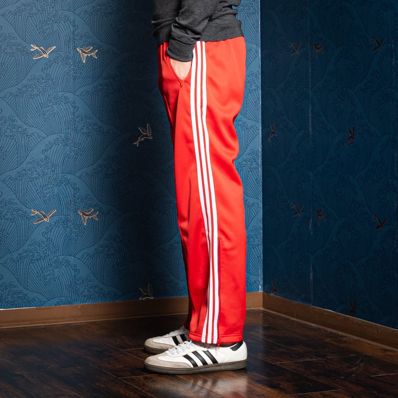 70-80s Vintage adidas Ventex Track Trousers Red