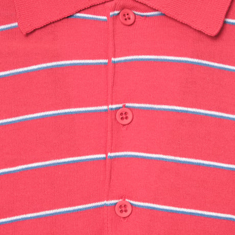 80s JOHN SMEDLEY Sea Island Cotton Half sleeves Polo Shirt Red（Made in England)