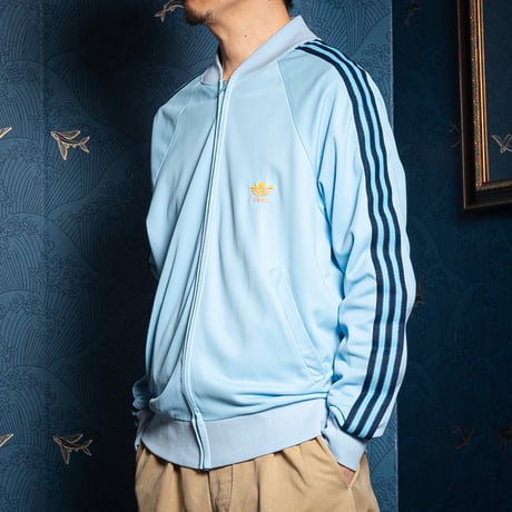 70s Vintage adidas Ventex ATP Light Blue Track Jacket(Made in France)