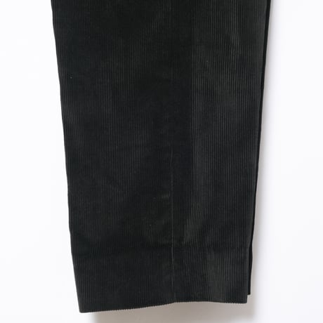 40-50s France Vintage Le Chamonix Black Corduroy Trousers Dead Stock