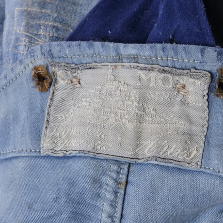30s Le Mont St Michel  French Work Overalls