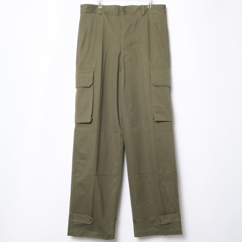 実物 French Military m47 後期 TROUSERS 33 French Army M47 Trousers Late Size 33 Dead Stoc