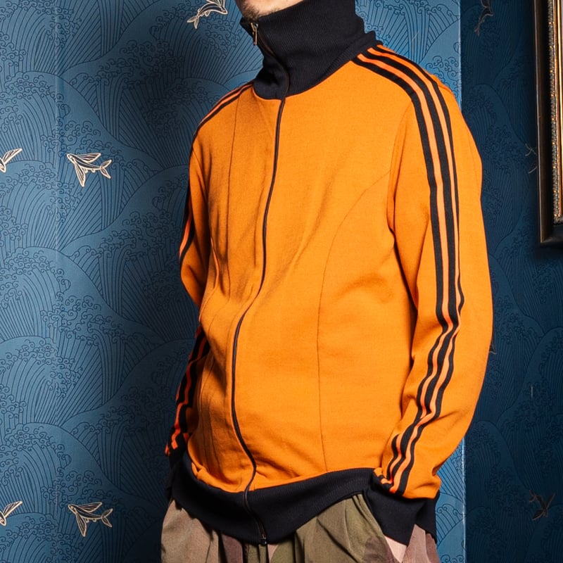 70s Vintage adidas Track Jacket Orange × Black
