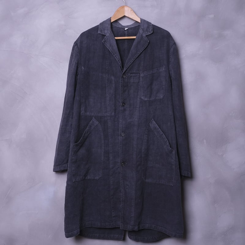 40-50s France Vintage Au MOLINEL Black Linen 40-50s France Vintage Au MOLINEL Black Linen