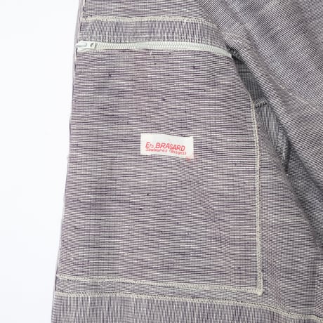 50s-60s  French Striped Butcher (Cook) Jacket  Dead Stock