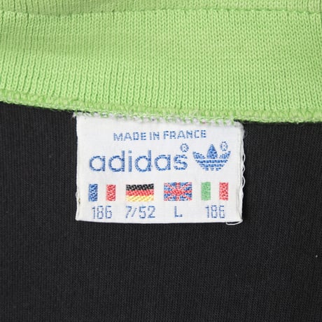 90s Vintage adidas Track Jacket Vintage adidas Black × Purple × Light Green (Made in France)