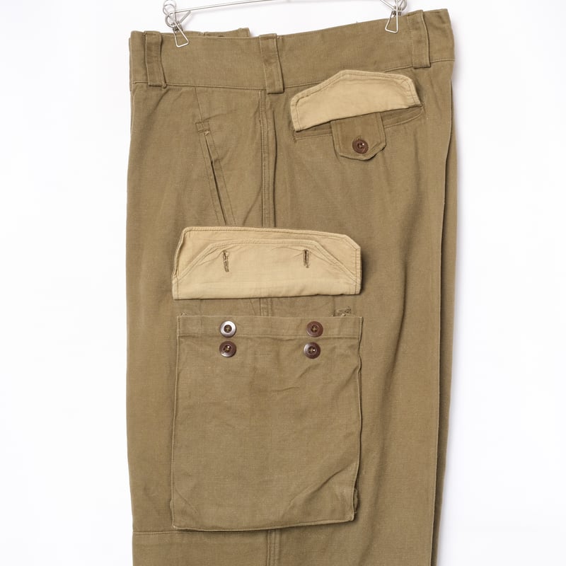 フランス軍　ヴィンテージ　M47 パンツ　前期　ユーロ　古着　ミリタリー French Army M47 Trousers Early (15) | Ugla パンと古着と本