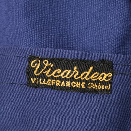 40-50s France  Vintage  Vicardex Blue Moleskin Jacket