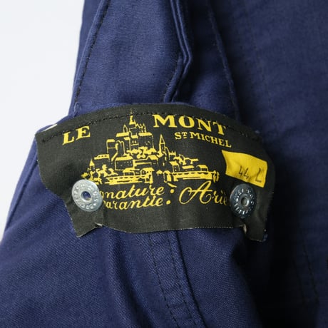 40-50s French Vintage Le MontSt Michel Moleskin Overalls Dead Stock