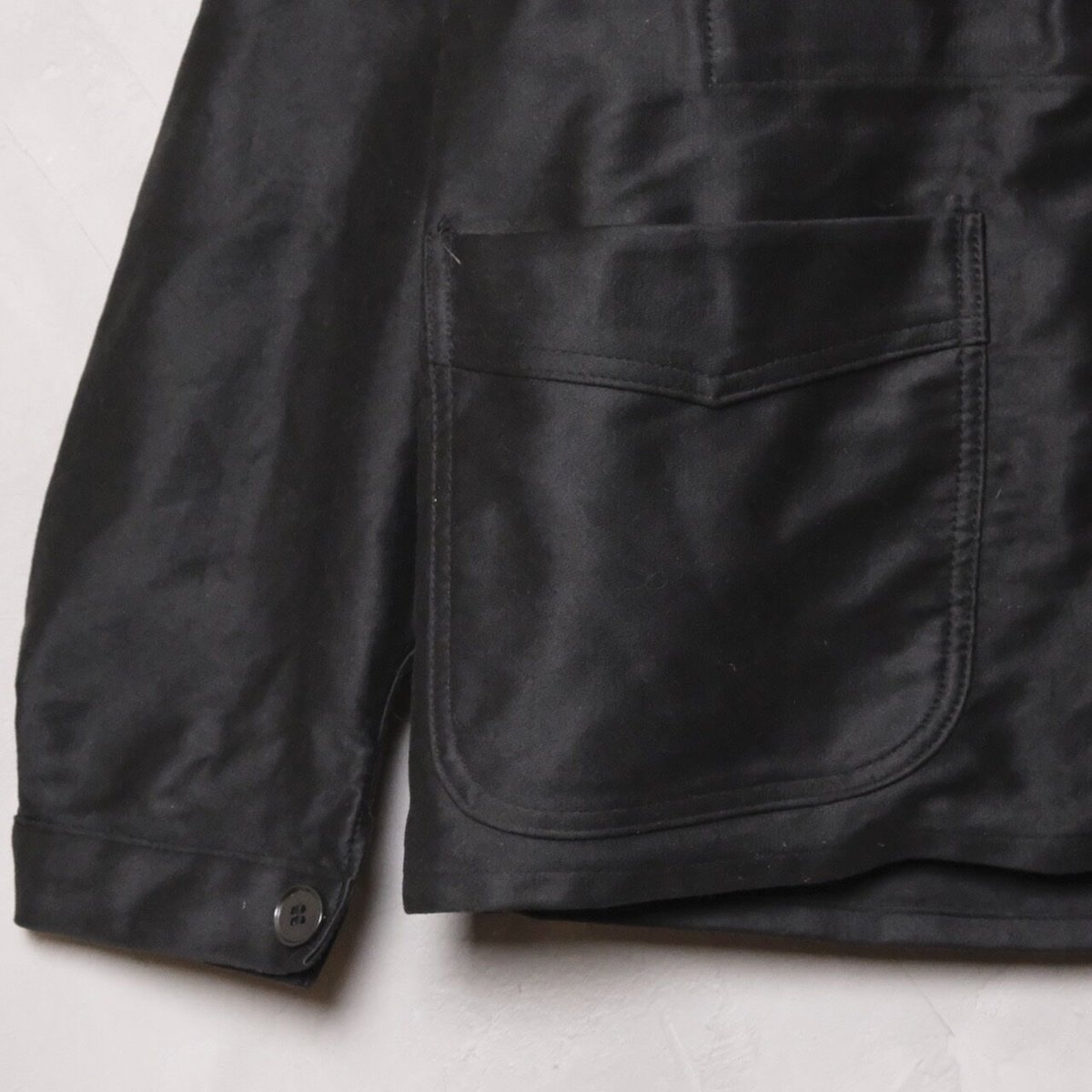 40-50s Le Mont St Michel Black Moleskin Jacket 40-50s Le Mont St Michel Black Moleskin Jacket